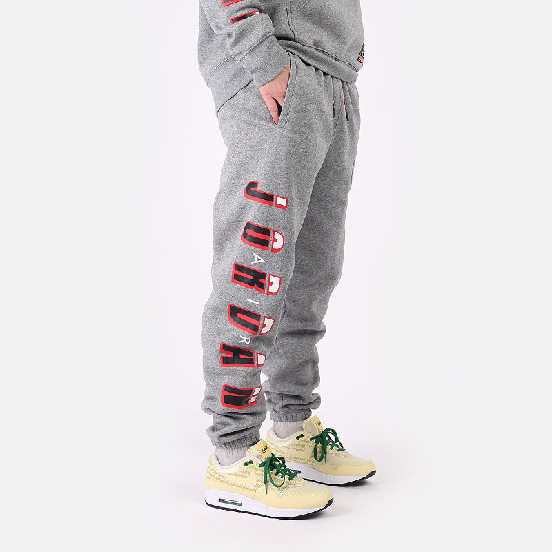 мужские серые брюки Jordan Sport DNA Fleece Trousers CV2979-091 - цена, описание, фото 2